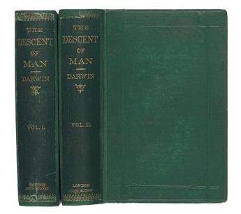 MEDICINE  DARWIN, CHARLES. The Descent of Man.  2 vols.  1871